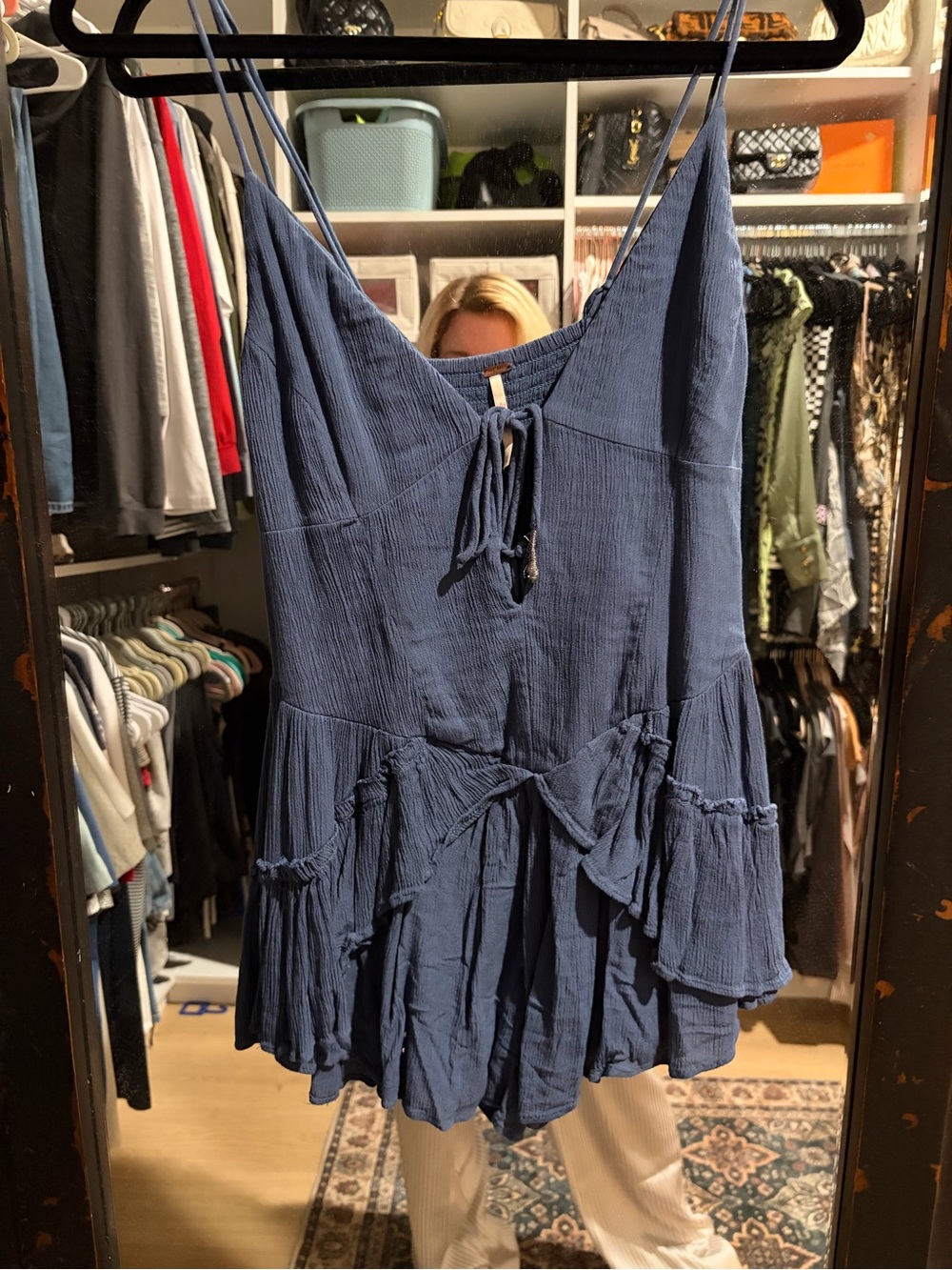 Navy free people romper